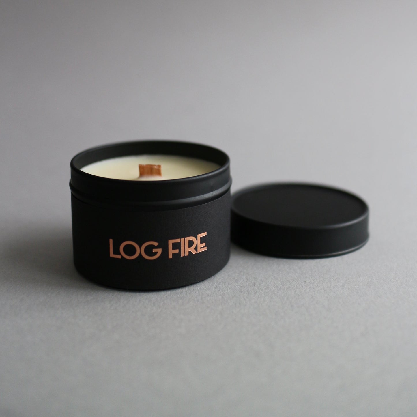 Log Fire Scented Candle