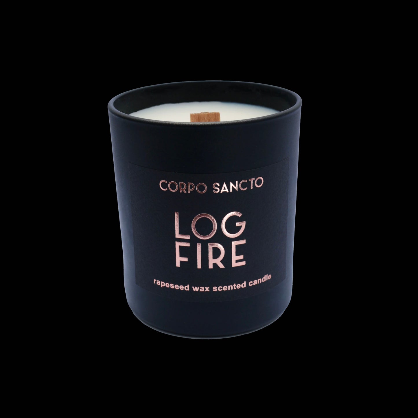 Log Fire Scented Rapeseed Wax Candle