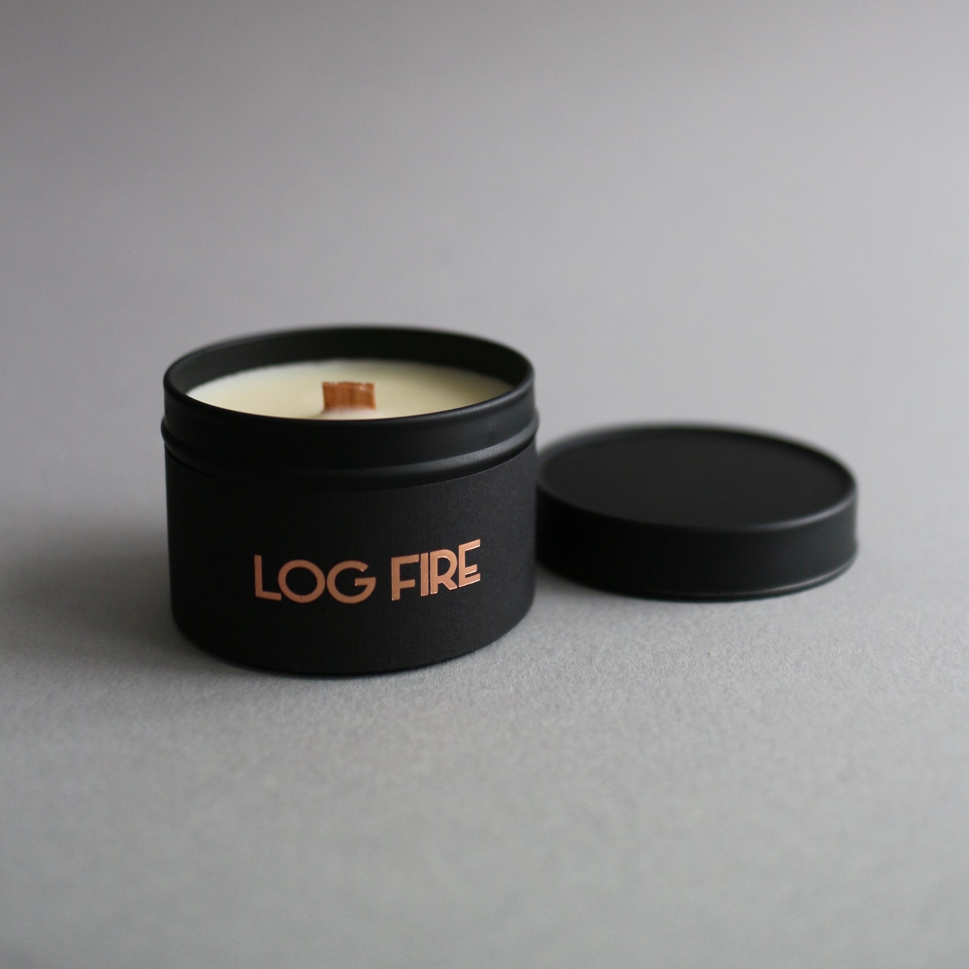 Log Fire Scented Candle