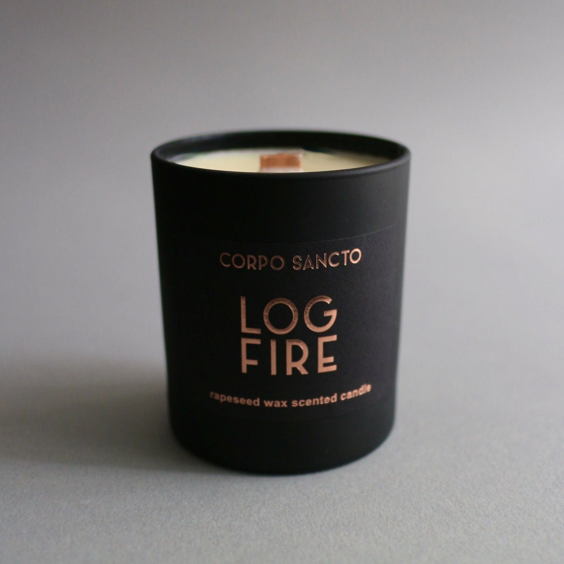 Log Fire Scented Candle