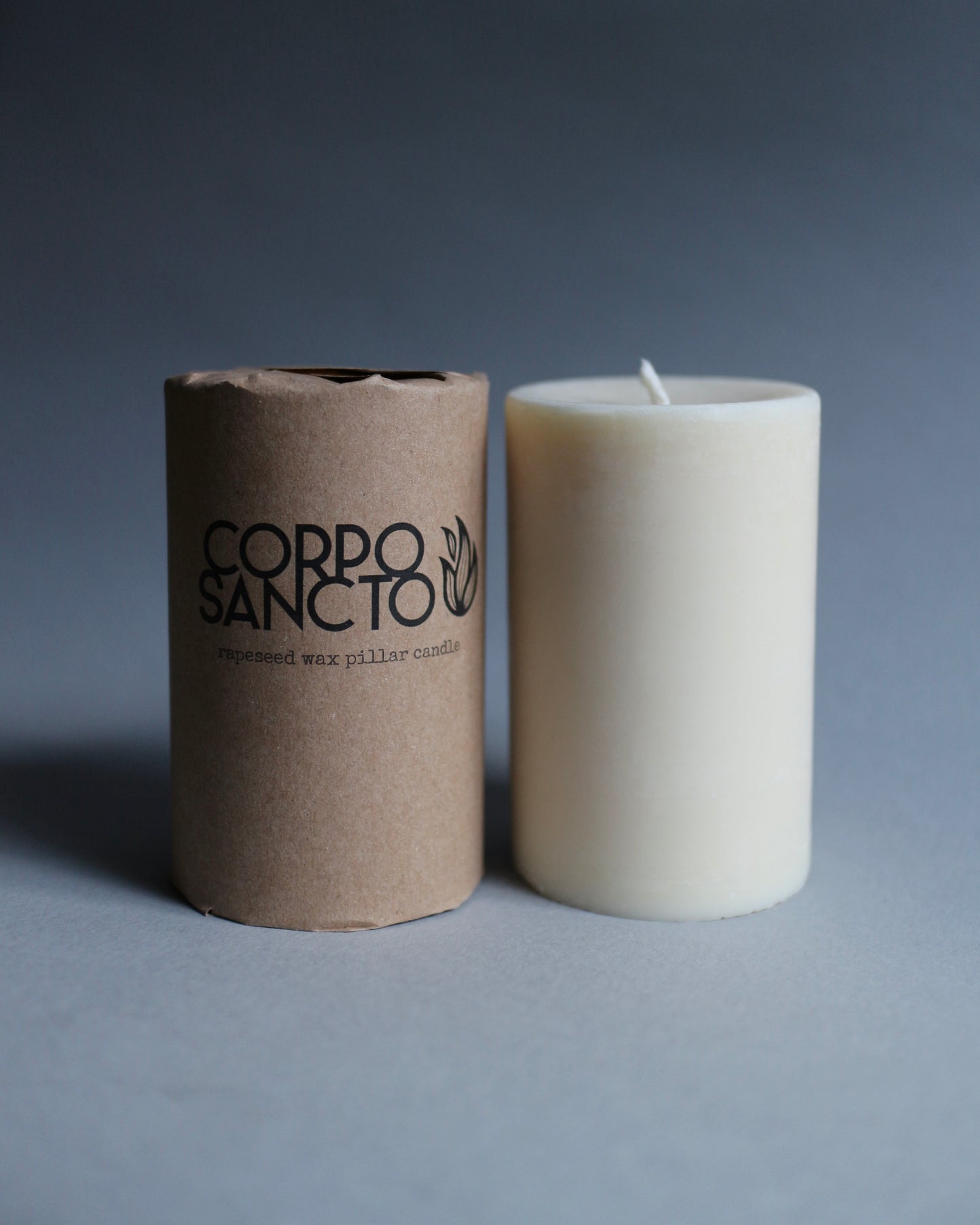 Medium Rapeseed Wax Pillar Candle